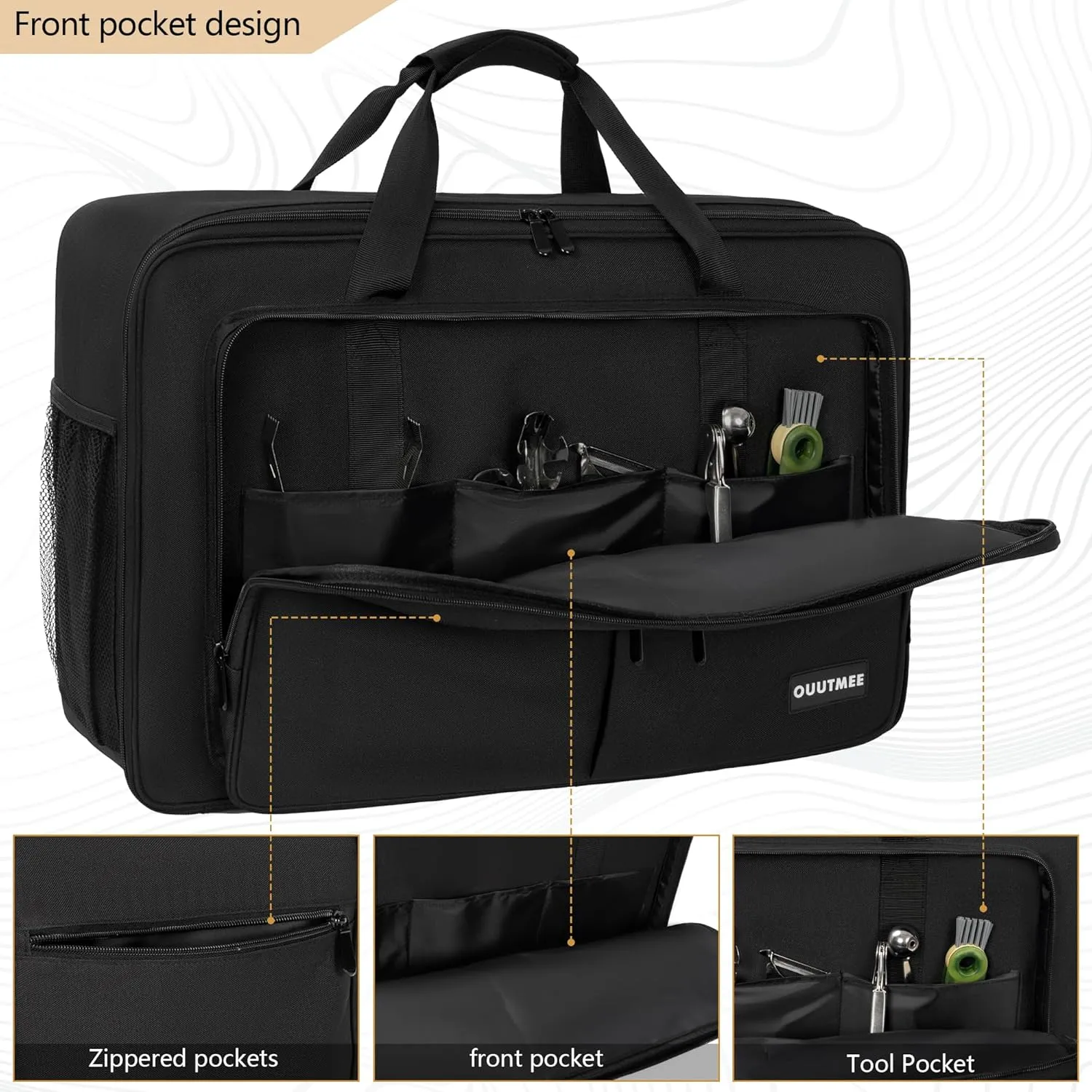 Camp Stove Carry Case Compatible with Coleman 2-Burner Camping Stove, Waterproof Camping Stove Storage Bag, Portable Carry Bags Outdoor