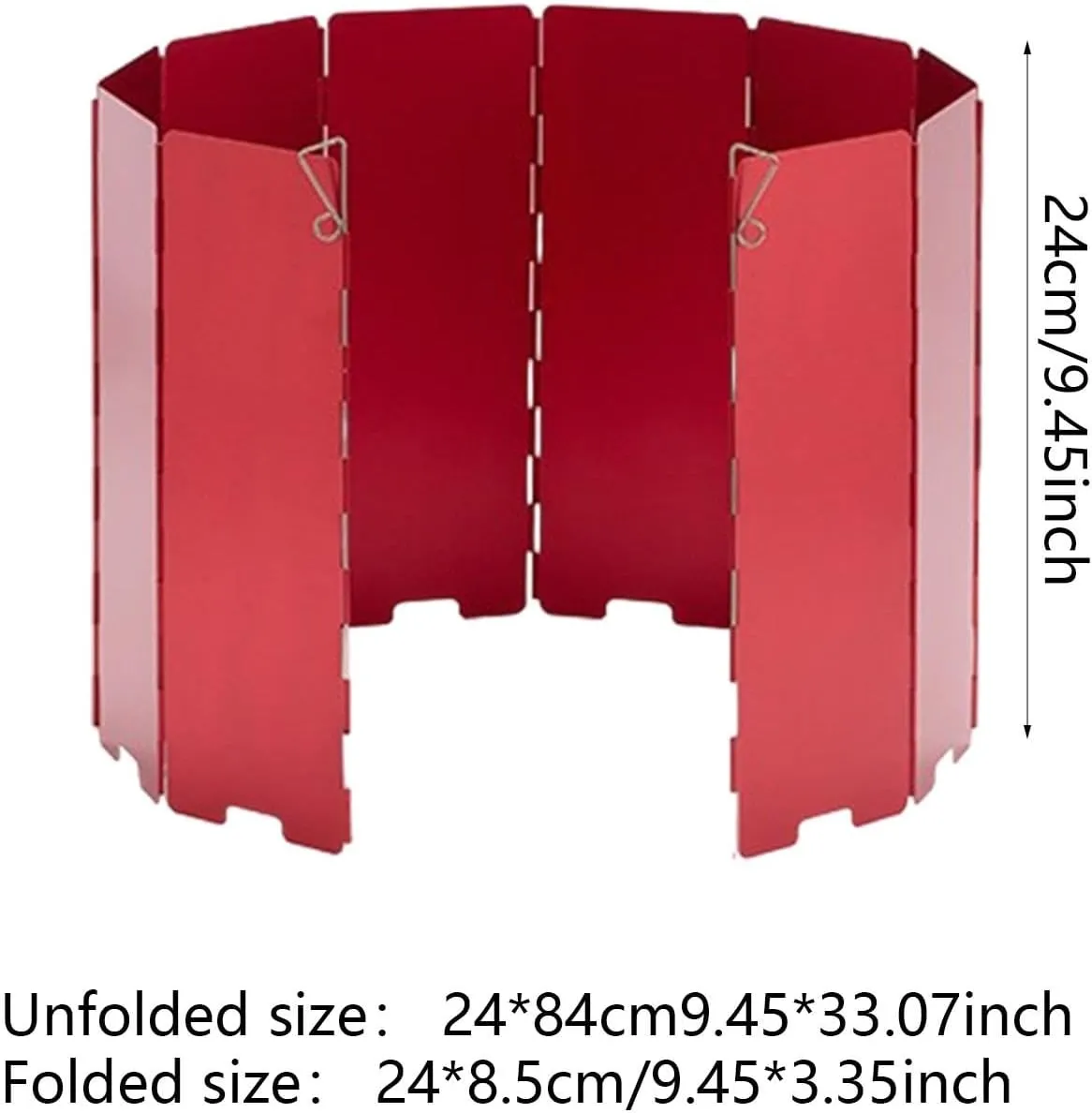 Camp Stove Windscreen Wind Protection Folding Portable with Storage Bag Wind Shade Windshield for BBQ Cooker Outdoor Hiking