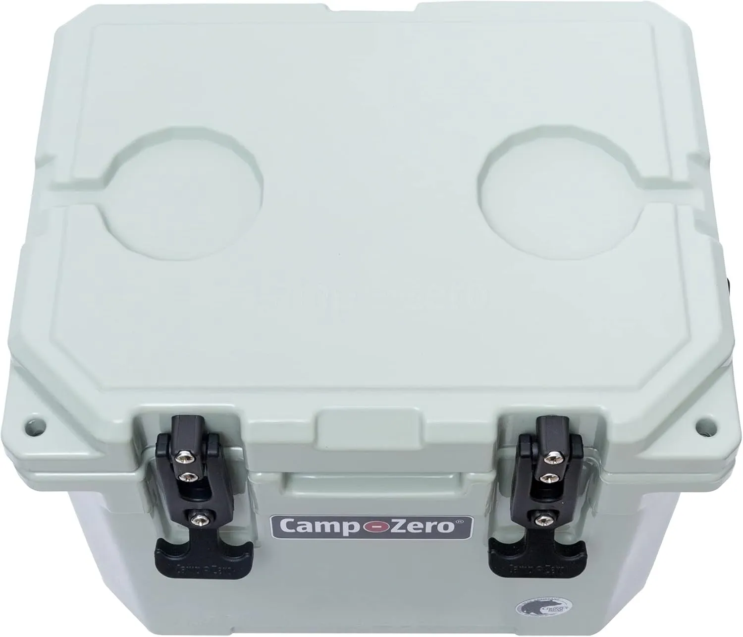 CAMP-ZERO 10L-10.6 Quart Portable Hard Cooler Ice Chest, Perfect for Drinks, Lunch, Beach, Picnics, Boating, Camping and Travel with 2 Molded-in Cup Holders and Folding Aluminum Handle