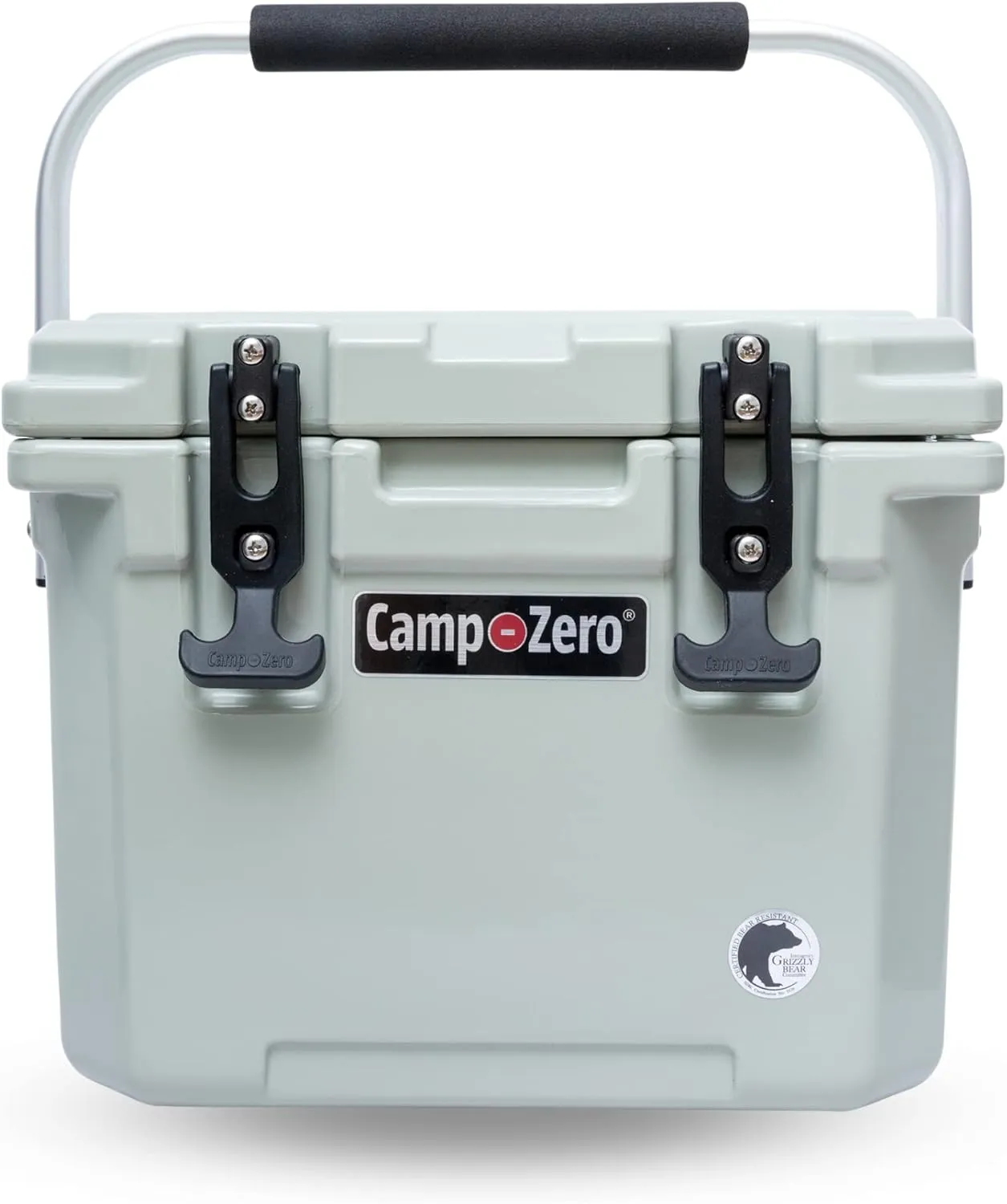 CAMP-ZERO 10L-10.6 Quart Portable Hard Cooler Ice Chest, Perfect for Drinks, Lunch, Beach, Picnics, Boating, Camping and Travel with 2 Molded-in Cup Holders and Folding Aluminum Handle