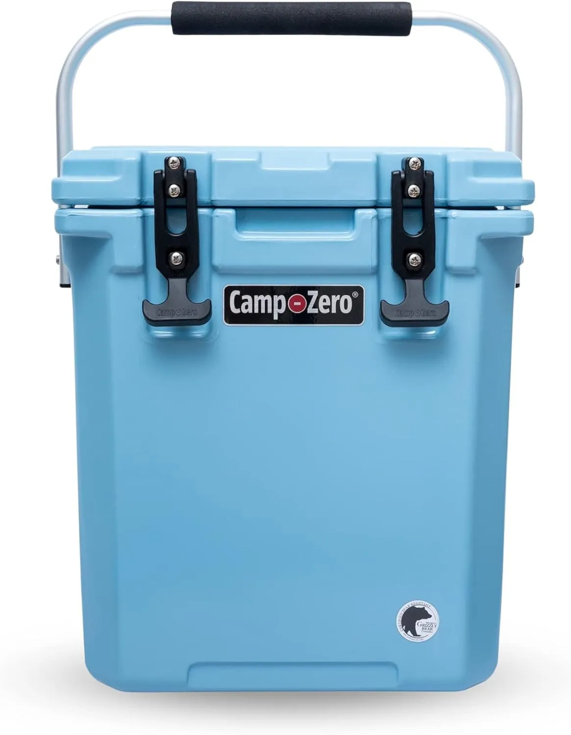 CAMP-ZERO 16L-16.9 Quart Portable Hard Cooler with Divider, Perfect for Drinks, Wine Bottles, Lunch, Beach, Picnics, Boating, Camping, Travel with 2 Molded-in Cup Holders and Folding Aluminum Handle