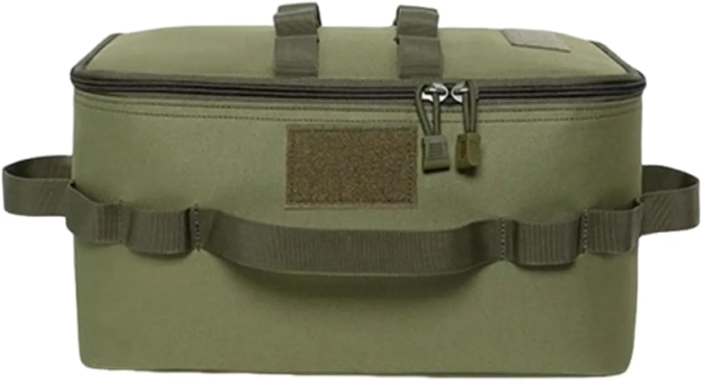 Camping Bag - Pot Carry Bag, Water-Resistant Camping Storage | Camping Stove Canister Pot Cookware Organizer, Folding durabless Travel Utensils Storage Bag For Hiking, Backpacking