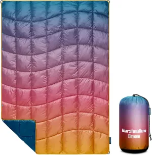 Camping Blanket,MINI Puffy Blanket Lightweight Windproof Water Resistant for Outdoors,Hiking,Beach,Car,Picnic,Stadium