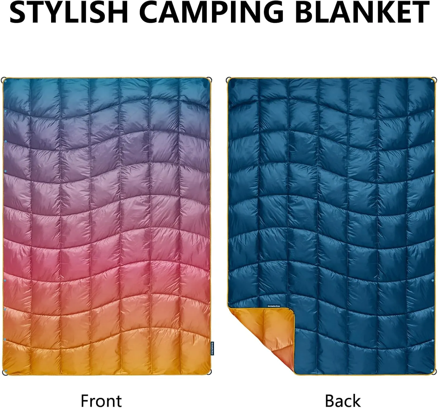 Camping Blanket,MINI Puffy Blanket Lightweight Windproof Water Resistant for Outdoors,Hiking,Beach,Car,Picnic,Stadium