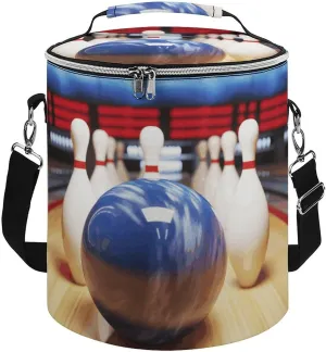 Camping Cooler Bag, Bowling Print Portable Ice Pack Outdoor Cooler Bag Picnic Cooler Bag Foldable Cooler Bag, style