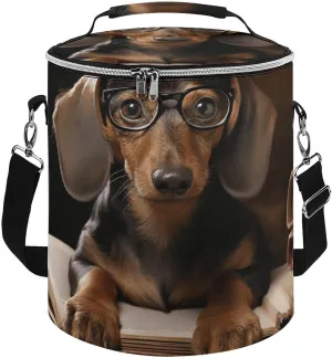 Camping Cooler Bag, Dachshund Print Portable Ice Pack Outdoor Cooler Bag Picnic Cooler Bag Foldable Cooler Bag, style