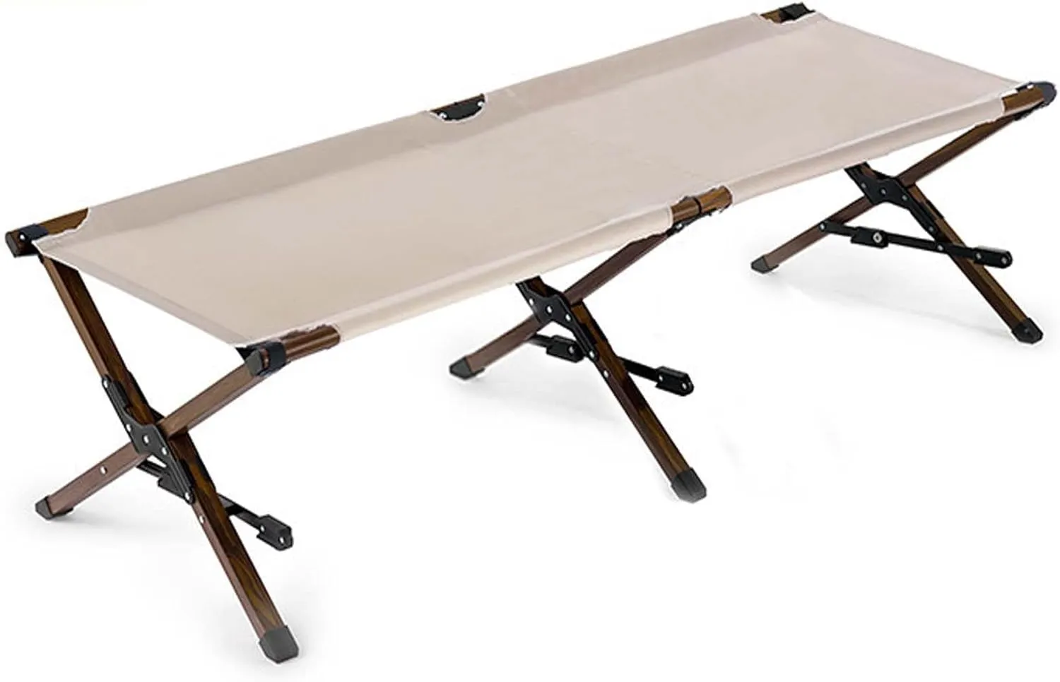 Camping Cot for Adults,Lightweight Portable Sleeping Cots Bed,Folding Camp Bed,Tent Sleeping Bed,Suitable for Outdoor Backpacking Hiking Traveling Beach,Easy Setup (Beige)