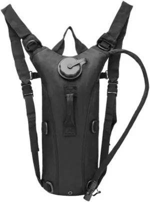 Camping Cycling Hydration Backpack, Removable 3L Water Bag, Waterproof, Green (Black )