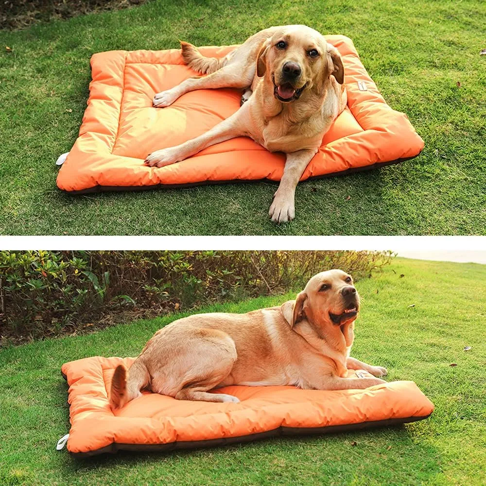 Camping Dog Bed Pet Bed 40”X32”, Outdoor, Waterproof, Washable, Water-Resist, Large, Durable, Portable Travel Pet Mat
