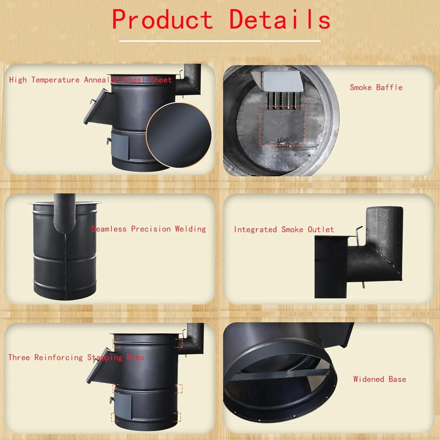 Camping Double Hole BBQ Gas Stove, Outdoor Portable Gas Stove, Fire Boiler Windproof Stainless Steel Camping Stove,A