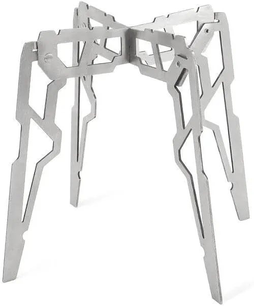 Camping Gas Stove Stand Outdoor Folding Pot Rack Portable Stainless Steel Anti-Slip Stove Stand