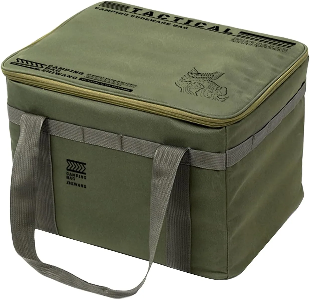 Camping Gear Organizer - Insulated Camping Bag,Waterproof Kitchen Equipment Carrying Solution for Tents Traveling Picnic Backpacking Hiking Adventure