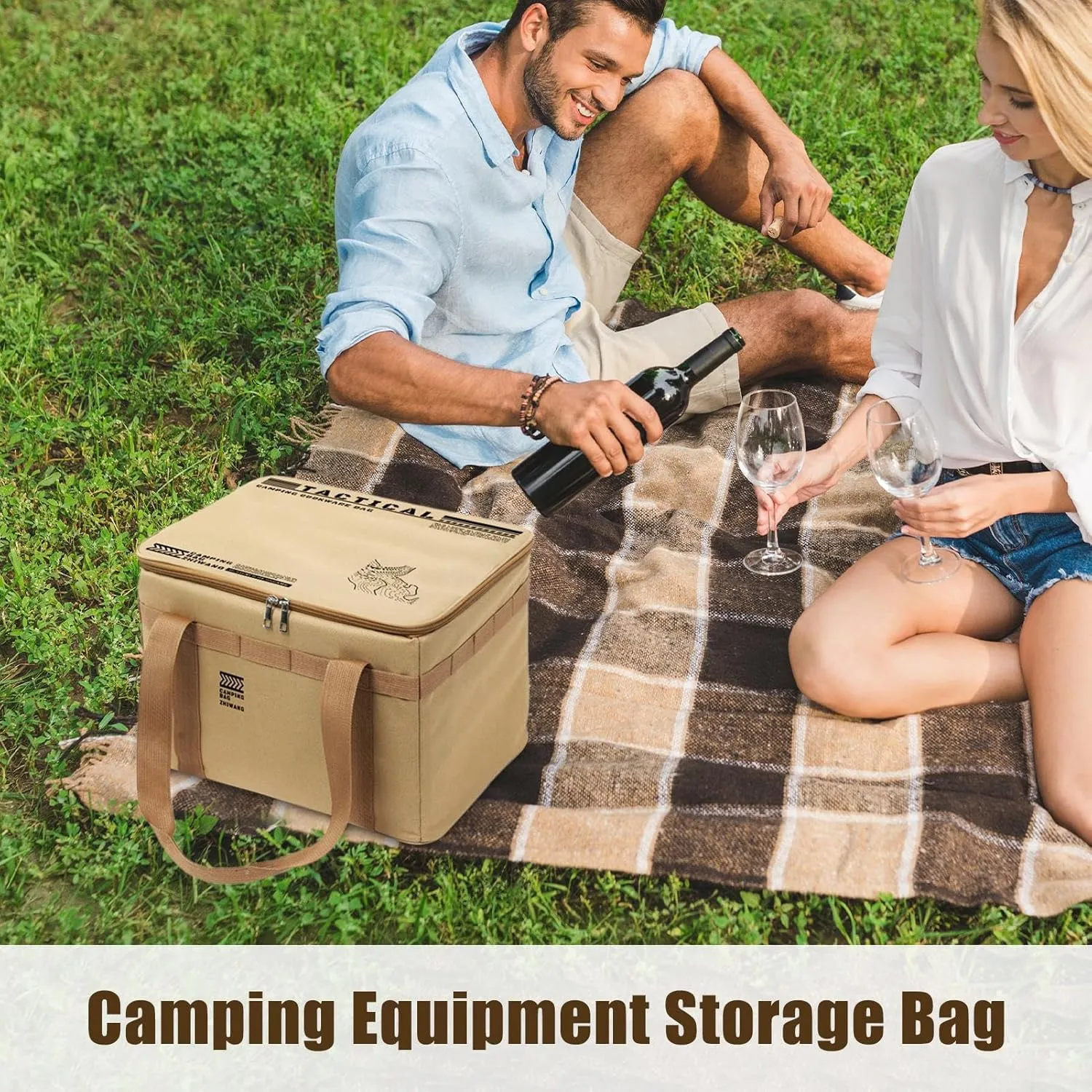 Camping Gear Storage | Insulated Camping Bag - Heat-Resistant Cookware Organizer Pouch Large Capacity for Hiking Backpacking Beach Tents Traveling