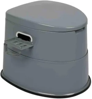 Camping Hygiene Portable Detachable 5L Toilet Indoor Outdoor Potty (Gray)