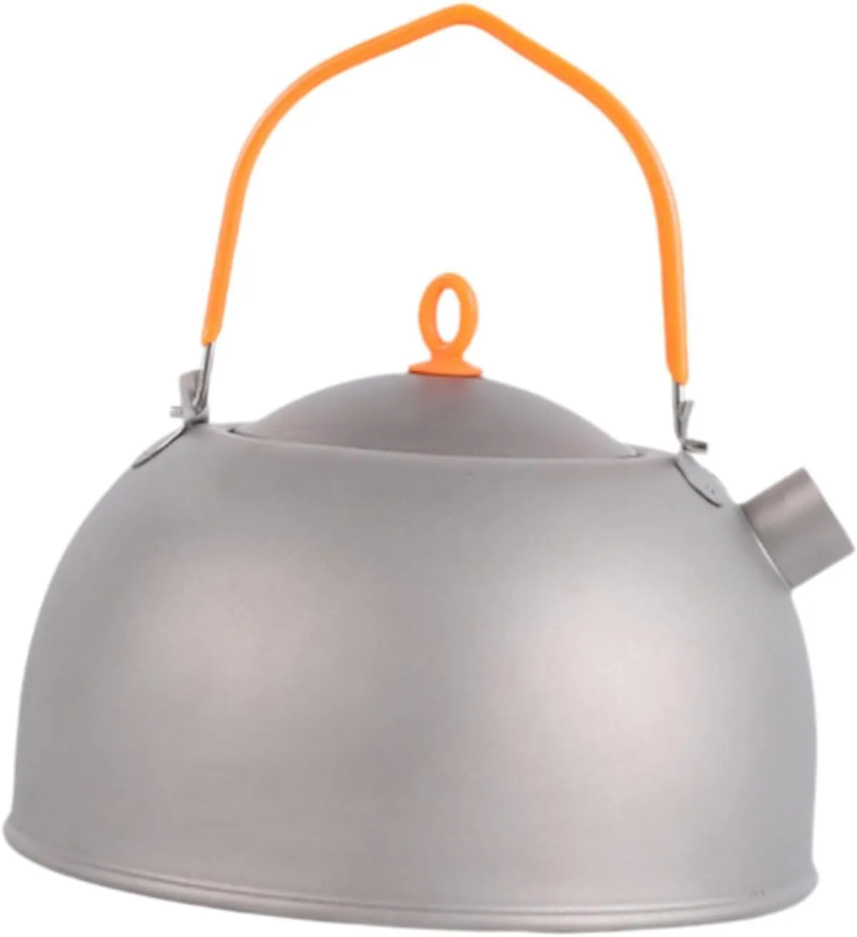 Camping Kettle Titanium Kettle Drinkware Camp Kettle Compact Coffee Tea Pot Tea Kettle for Picnic Travel Backpacking Hiking, 400ml