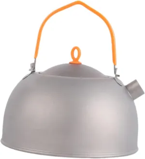 Camping Kettle Titanium Kettle Drinkware Camp Kettle Compact Coffee Tea Pot Tea Kettle for Picnic Travel Backpacking Hiking, 400ml