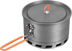 Camping Pot, Camping Coffee Tea, Lightweight 316 Stainless Steel Portable Camping cookwear, Backpacking Cookware, Outstanding Boil Times