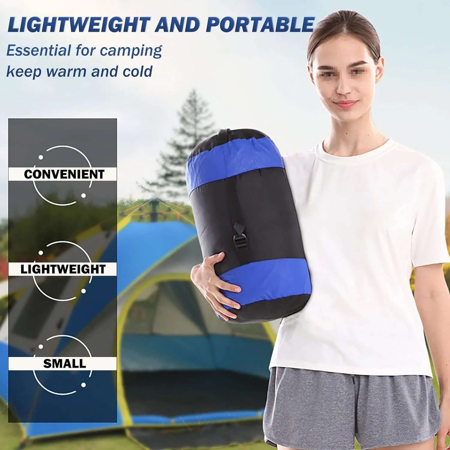 Camping Sleeping Bag,Heated Sleeping Bag 3-4 Season Warm/Cool Weather,JoyFishing Fall Lightweight Waterproof Sleeping Bags for Adults Kids,Outdoors Camping Bed Traveling Gear Equipment