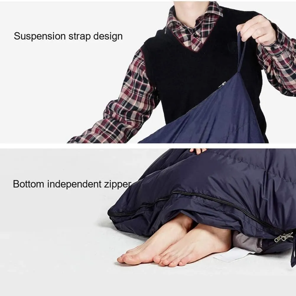Camping Sleeping Bags Down Sleeping Bag 3-4 Seasons, 210 * 80 Cm, Water Resistant Sleeping Bag for Outdoors Camping Backpacking Hiking Trekking and Outdoor Activities Sur