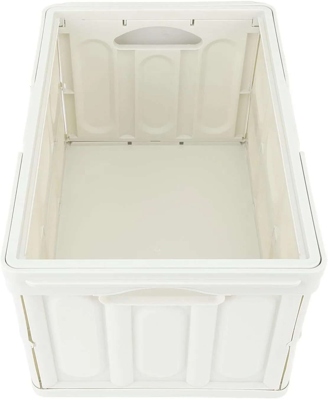 Camping Storage Box, Camp Kitchen Box With Wooden Lid Removable Foldable Camping Portable Storage Bins With Lids Used As Car Trunk Organizer, Hand Basket, Picnic, (Large)