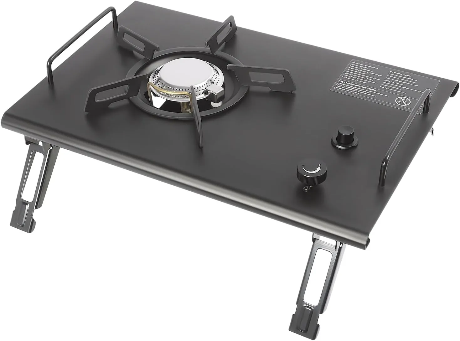 Camping Stove 1 Burner 13648 BTU Portable Propane Stove with Carry Case, Electronic Ignition Gas Stove, Butane Stove for Car Camping BBQ Picnics Outdoor Cooking RV