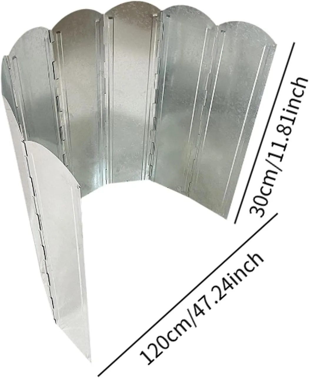 Camping Stove Windscreen, Blocker Wind Screen Folded Stove Wind Shield for Hiking