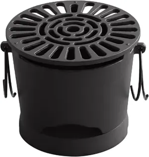 Camping Stove Wood Burning, Outdoor Stove with Grill Pan, Cast Iron Wood Burning Stove, Wall Thickness Increased by 4mm for Backpacking Outdoor Cooking