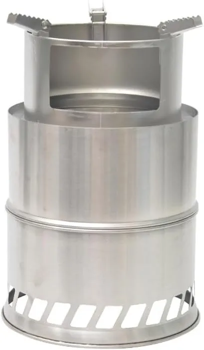Camping Stove, Wood Stove Stainless Steel, Portable Stove with Tray, Portable Wood Burning Stoves, for Picnic BBQ Camp Hiking