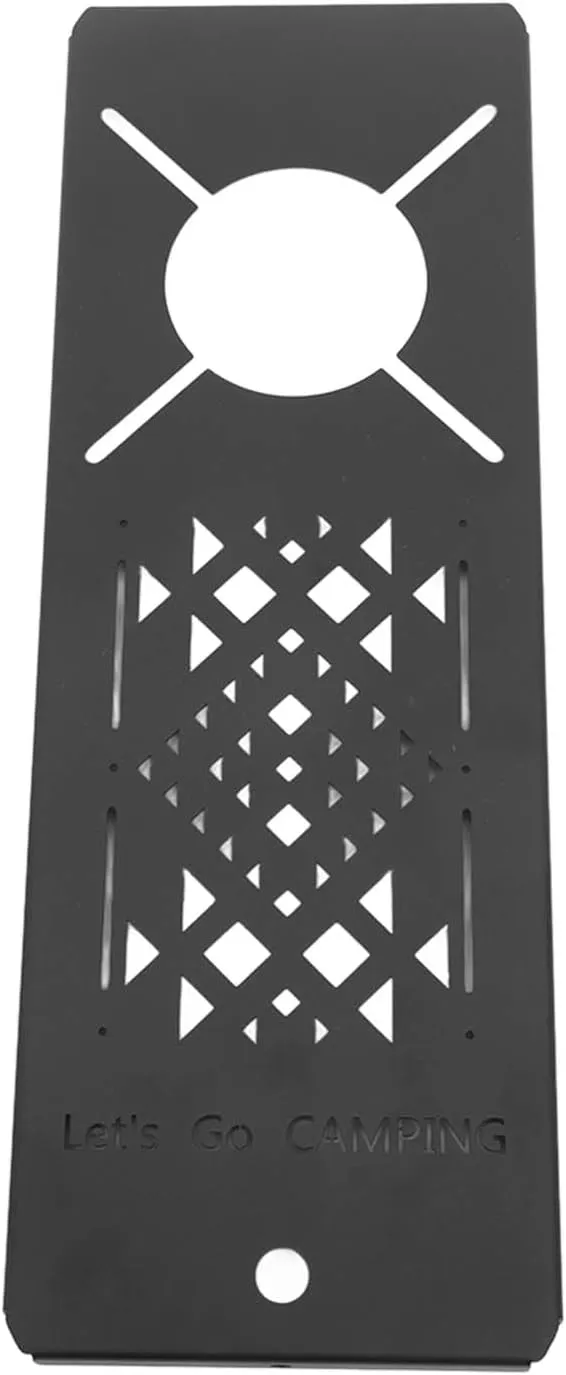 Camping Table Board Aluminum Alloy Portable Multifunctional Spider Stove Table Plate with Detachable Wooden Stand for IGT Series Flexible Combination