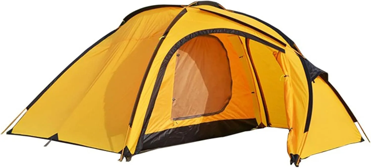 Camping Tent 3-4 People a Large Outdoor Aluminum Pole Double Layer Camping Tent 4seasons Waterproof Windproof