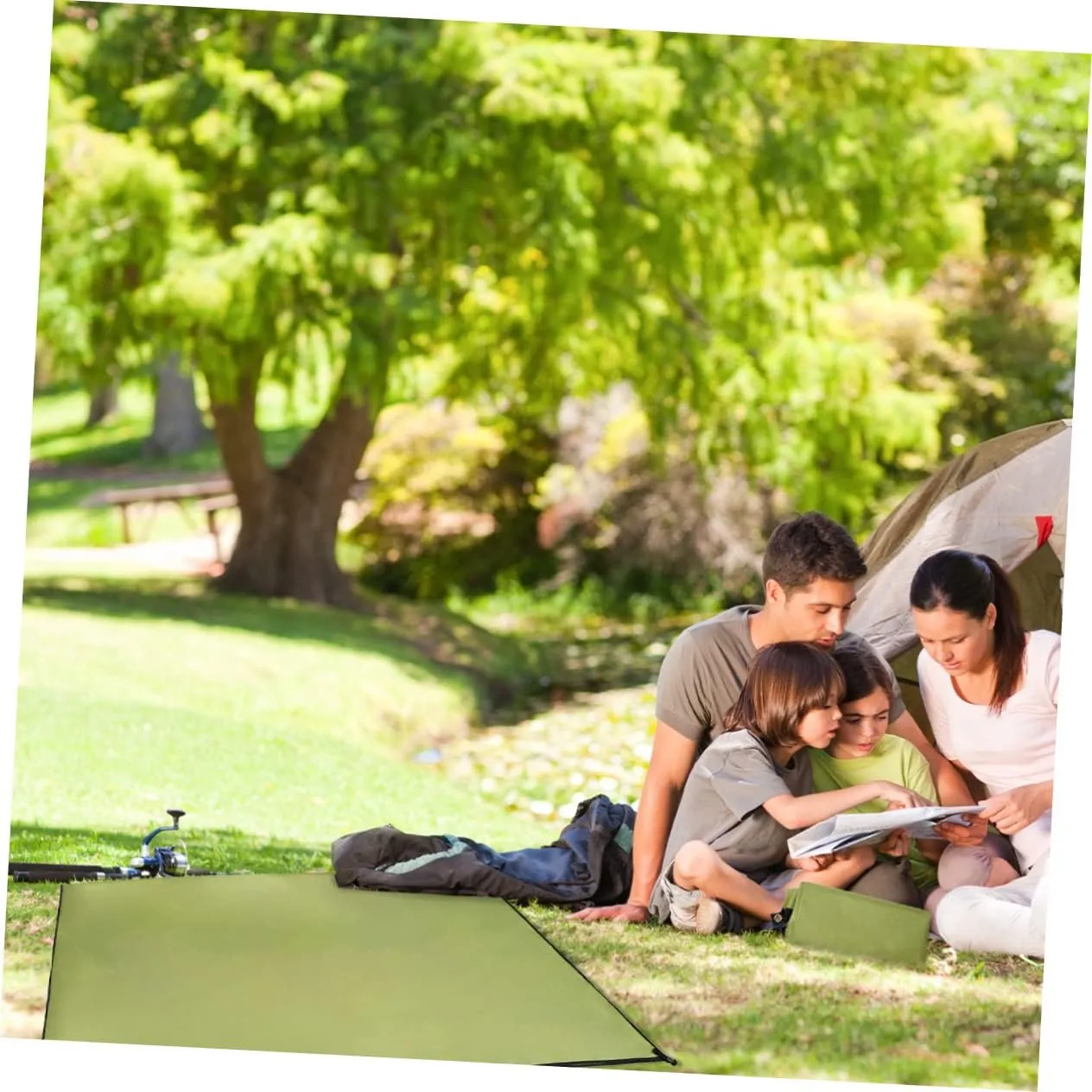 Camping Tent Ground Mat 1pc Oxford Cloth Blanket Portable Outdoor Rug Beach Camping Pad