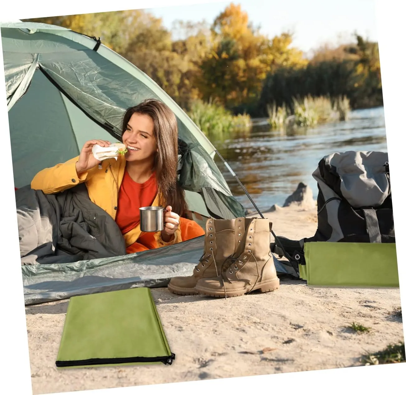 Camping Tent Oxford Cloth Mat Portable Outdoor Blanket Beach Camping Pad Ground Mat