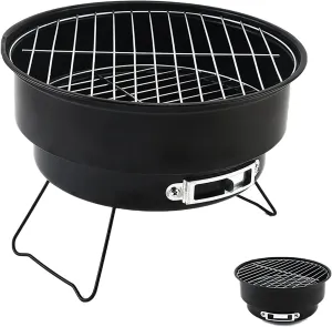 Camping Wood Stove Portable BBQ Grill Charcoal Grill Barbecue Grill Detachable Collapsible Camping Grill BBQ for Picnic BBQ Camp Hiking