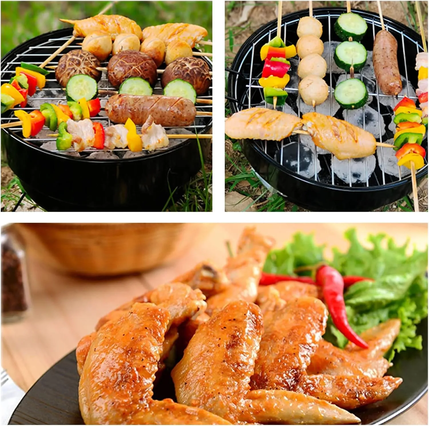 Camping Wood Stove Portable BBQ Grill Charcoal Grill Barbecue Grill Detachable Collapsible Camping Grill BBQ for Picnic BBQ Camp Hiking