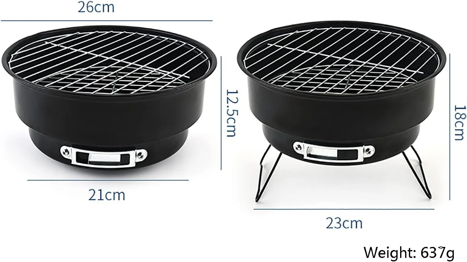 Camping Wood Stove Portable BBQ Grill Charcoal Grill Barbecue Grill Detachable Collapsible Camping Grill BBQ for Picnic BBQ Camp Hiking