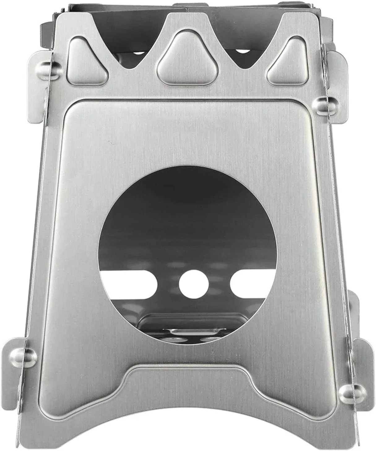 Camping Wood Stove Portable Folding Camping Wood Stove Stainless Steel Wood Burning Stove Convenient Storage
