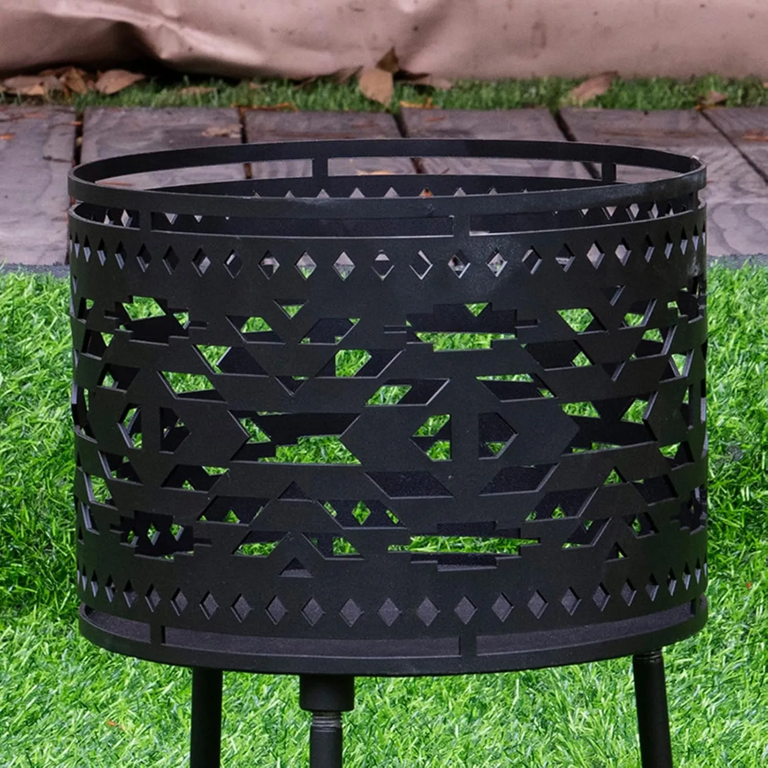 Camping Wood Stove,Portable Wood Burning Stoves Porable Picnic Hiking Burner with Storage Bag & Rope Saw,Windproof Wood Burning Stove for Picnic Hiking Backpacking BBQ