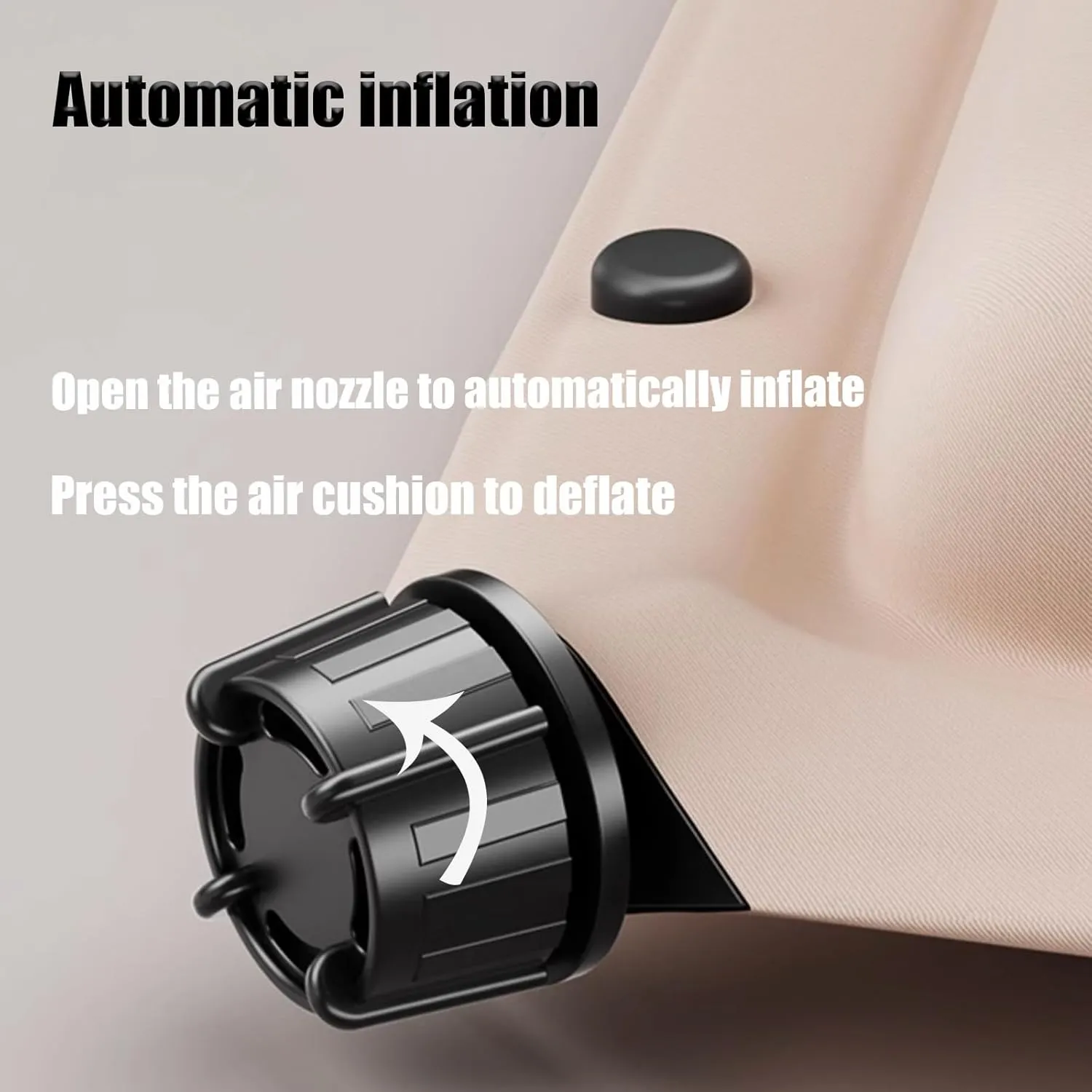 Car Air Mattress Foldable for Audi S4 B8 Avant Wagon 2008-2016, Back Seat Camping Bed Breathable Airbed Auto-Inflation Without Air Pump SUV Portable Sleeping Pad,Beige Single