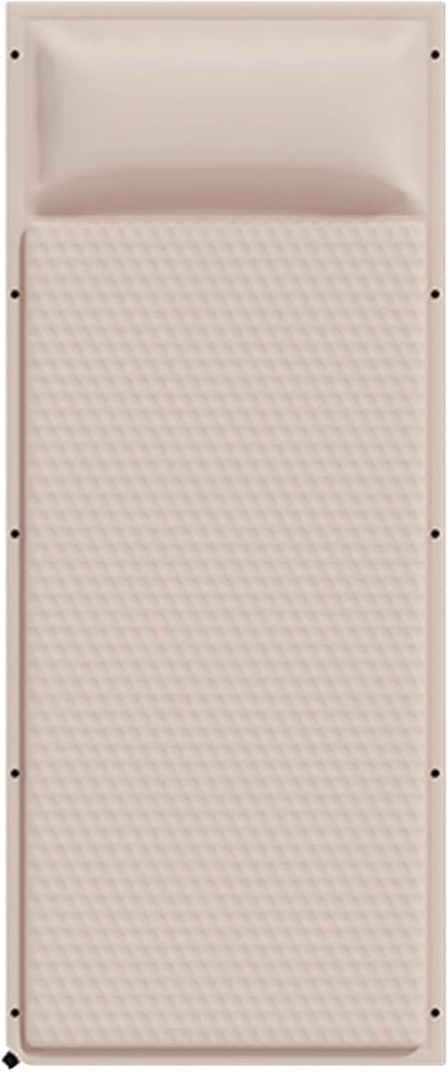 Car Air Mattress Foldable for Audi S4 B8 Avant Wagon 2008-2016, Back Seat Camping Bed Breathable Airbed Auto-Inflation Without Air Pump SUV Portable Sleeping Pad,Beige Single