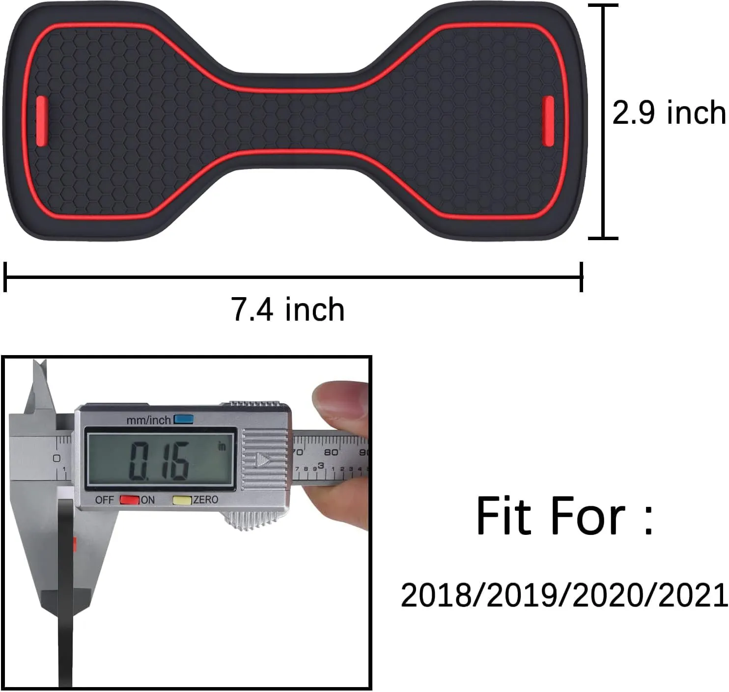 Car Cup Holder Coaster Compatible with Accord Accessories, Waterproof Cup Coasters, Anti-Slip Car Cup Holder Mat for Accord 2018-2022
