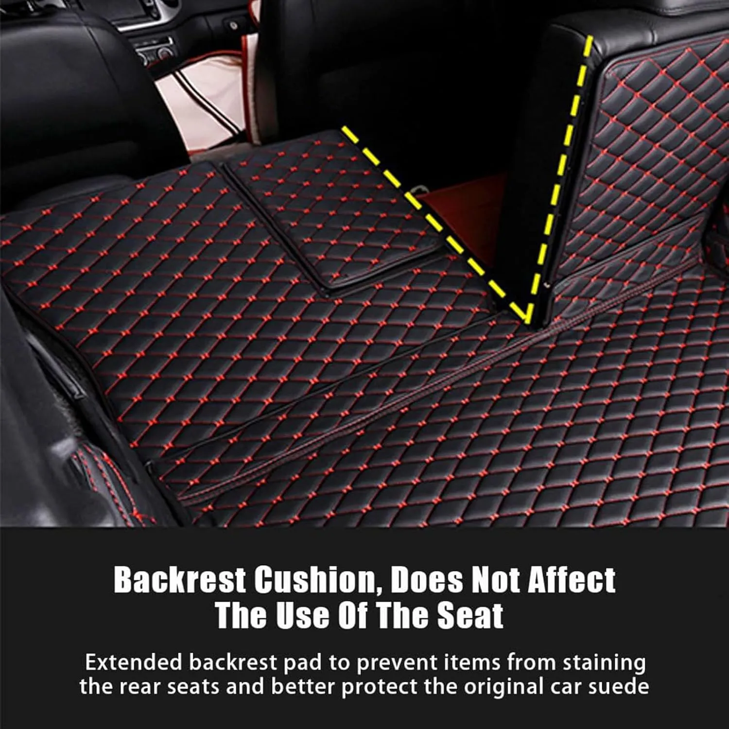 Car Leather Cargo Liners for Hyundai Tucson Hybrid N Line 2023 2024 2025, Custom Full Coverage Boot Mats All Weather Protector Non Slip Interior Accessories, Black Beige