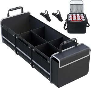 Car Trunk Organizers for Mercury Grand Marquis/Marquis/Monarch/Montclair/Montego, Pack Portable Insulation Cooler Bag, Washable Car Storage Bag, Insulated Leak Proof Cooler Bag