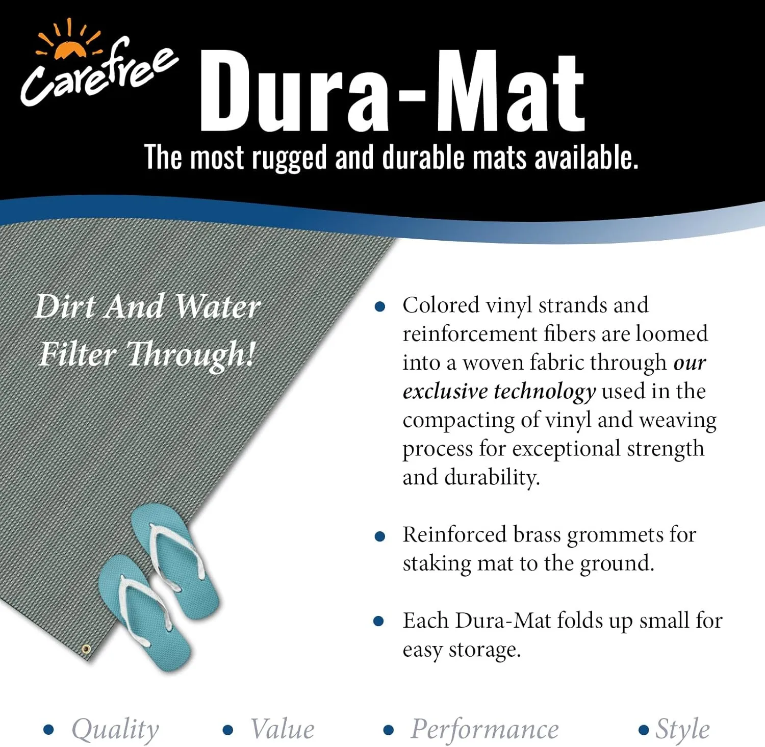 Carefree 182072 Brown 8' x 20' Dura-Mat