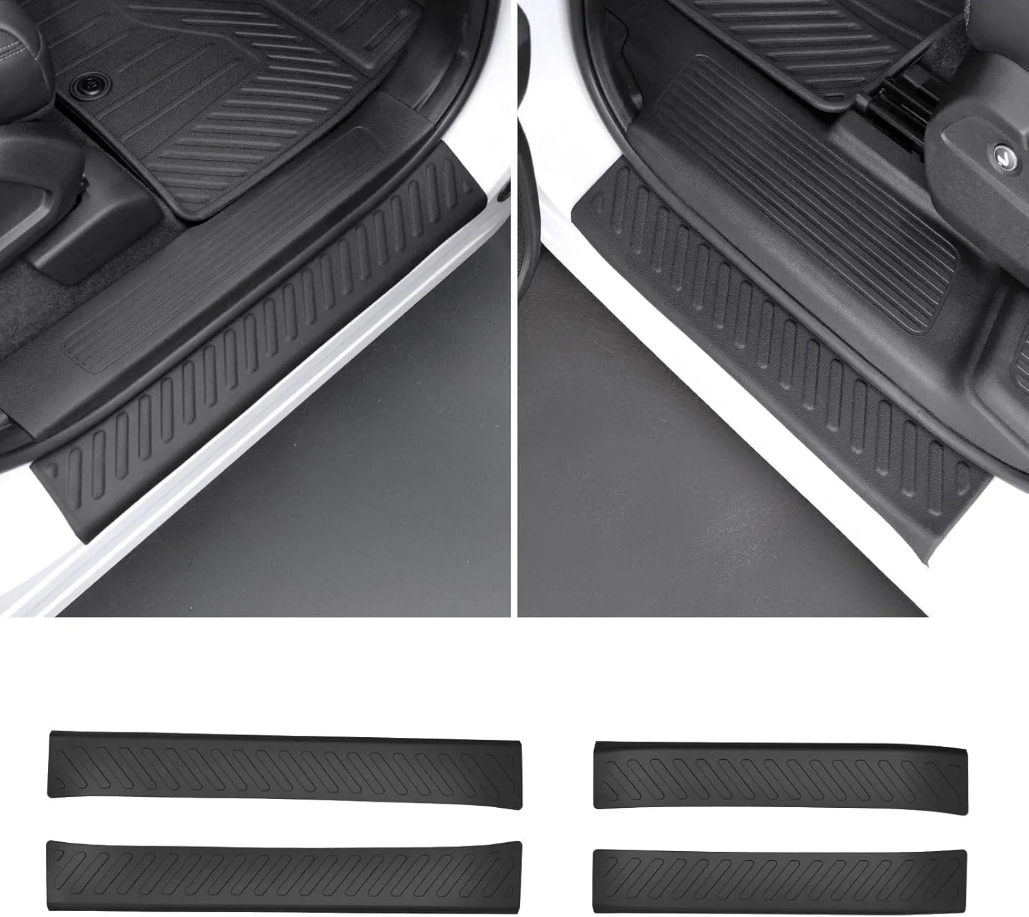 Cargo Mat for 2023-2025 Honda Pilot Floor Mats with Backrest Mat Cargo Liner Replacement for 2025 Honda Pilot Accessories Door Sill Protector Trunk Mat