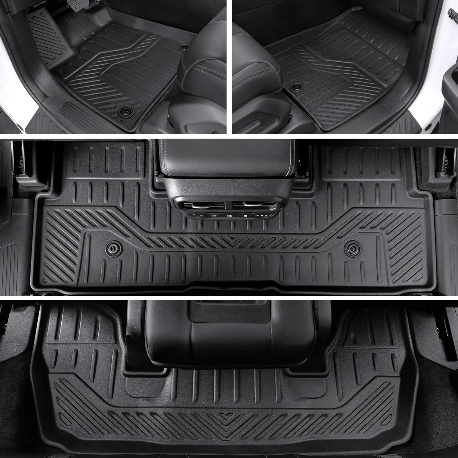 Cargo Mat for 2023-2025 Honda Pilot Floor Mats with Backrest Mat Cargo Liner Replacement for 2025 Honda Pilot Accessories Door Sill Protector Trunk Mat