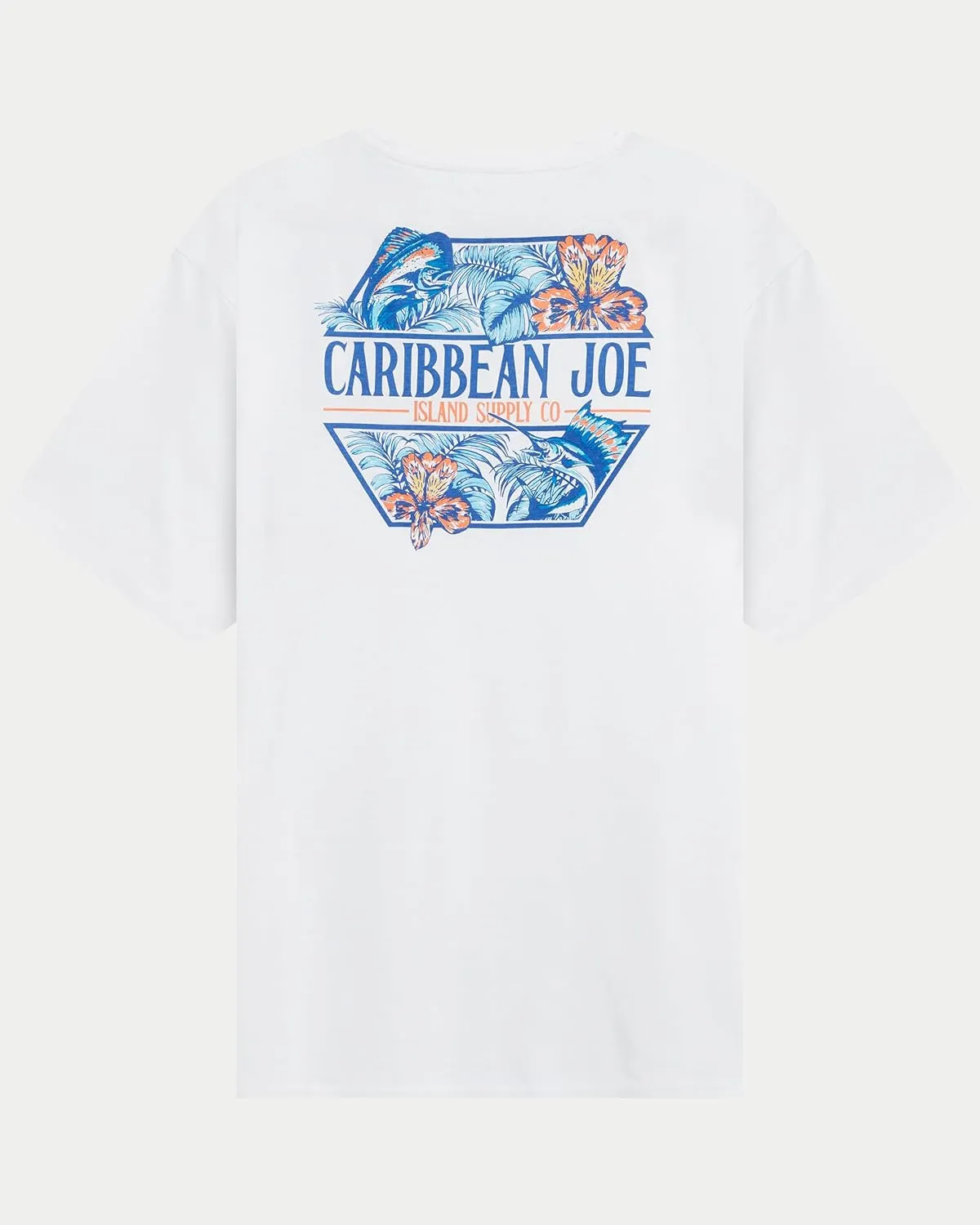 CARIBBEAN JOE Men's Shirt, Pajamas Sleep Top with Flower Logo Design, Lightweight and Breathable Pjs