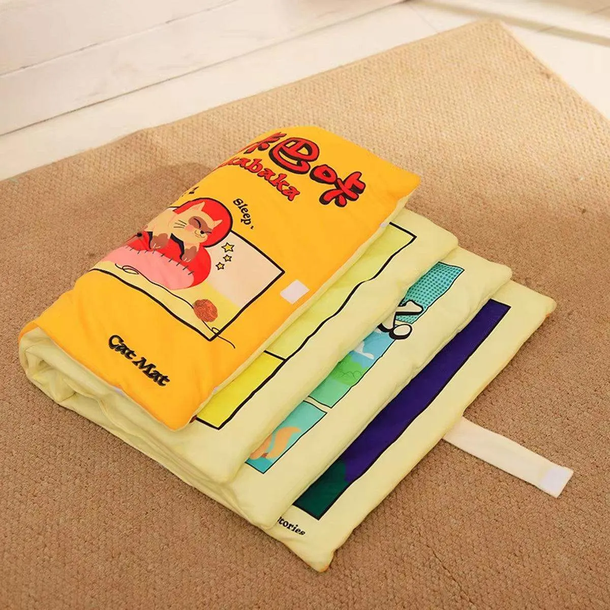 Cat Book Cat Mat Foldable Cat Nest Pet Sleeping Mat Cat Toy Fun Flip Pet Nest