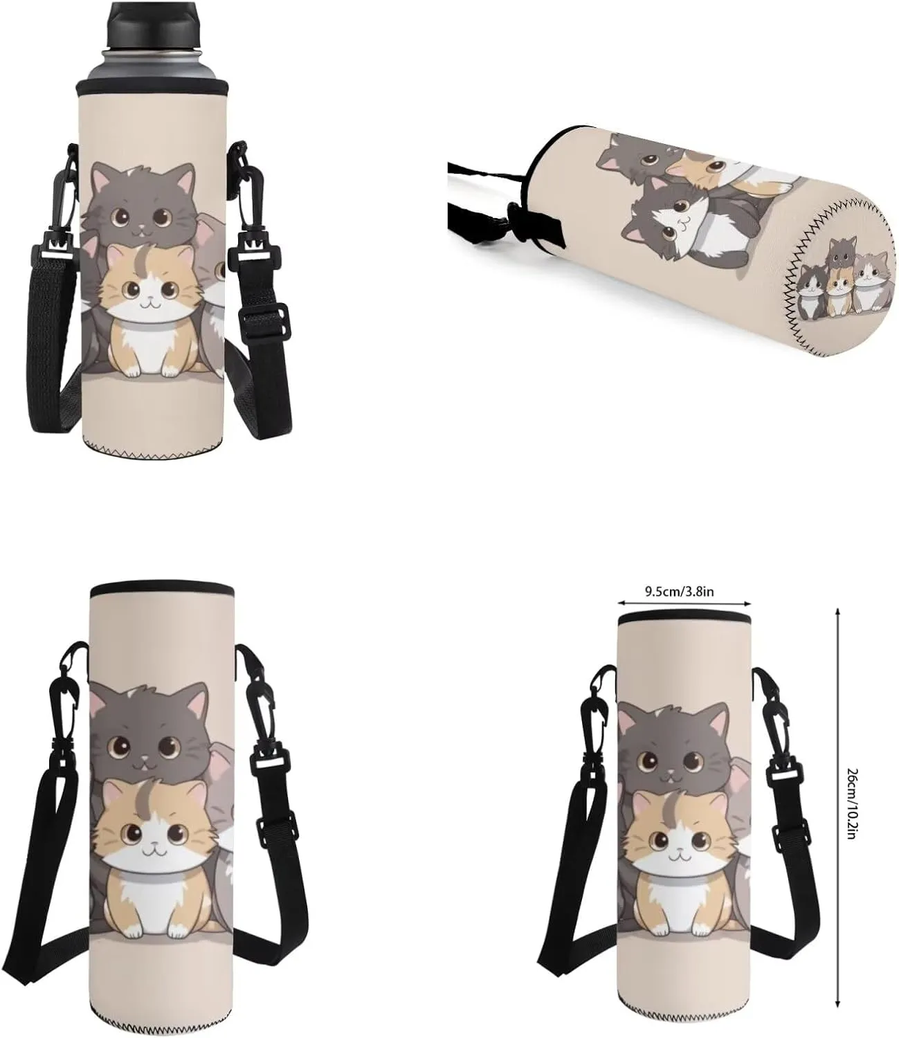 Cat Kids Backpack and Lunch Box Set Boys Girls 6-8 Preschool Primary Supplies Essentials 4 Piece Aesthetic Bookbag Teen Girls School Backpack To Store Pens,Crayon Box,Snacks,and Toys