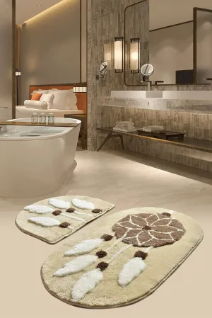 Chandler Home Bathroom Set Of 2 Oval Bath Mat