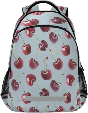 Cherry Design Waterproof Backpack - Casual Outdoor Sports Daypack with Ergonomic Shoulder Straps#522
